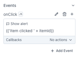 Custom widget onClick event image